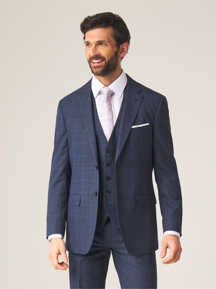 Blauw - Enkele knoop - Skopes scoop Anello gilet met dubbele rij knopen - Image 3 of 5