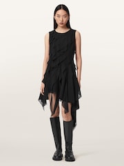 AllSaints Black Angie Dress - Image 2 of 6