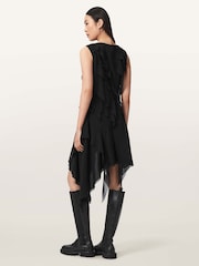 AllSaints Black Angie Dress - Image 4 of 6