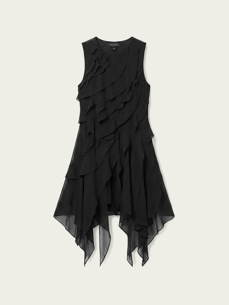 AllSaints Black Angie Dress - Image 6 of 6 AllSaints Black Angie Dress - Image 6 of 6