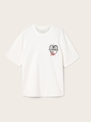 AllSaints White Reflect Short Sleeve Crew Neck T-Shirt - Image 6 of 6
