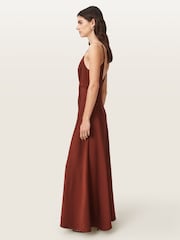 AllSaints Brown Irina Dress - Image 4 of 6