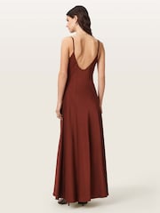 AllSaints Brown Irina Dress - Image 5 of 6