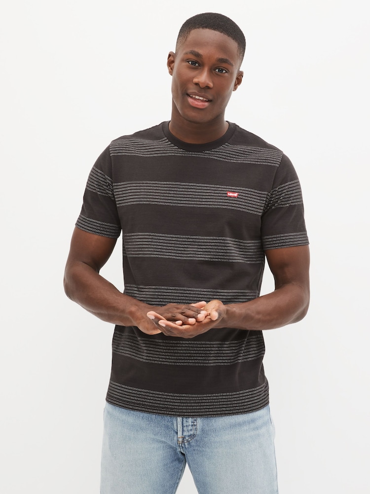 В черную полоску - Levi's Оригинальный знак дома 100% Хлопковая футболка - Image 1 of 7