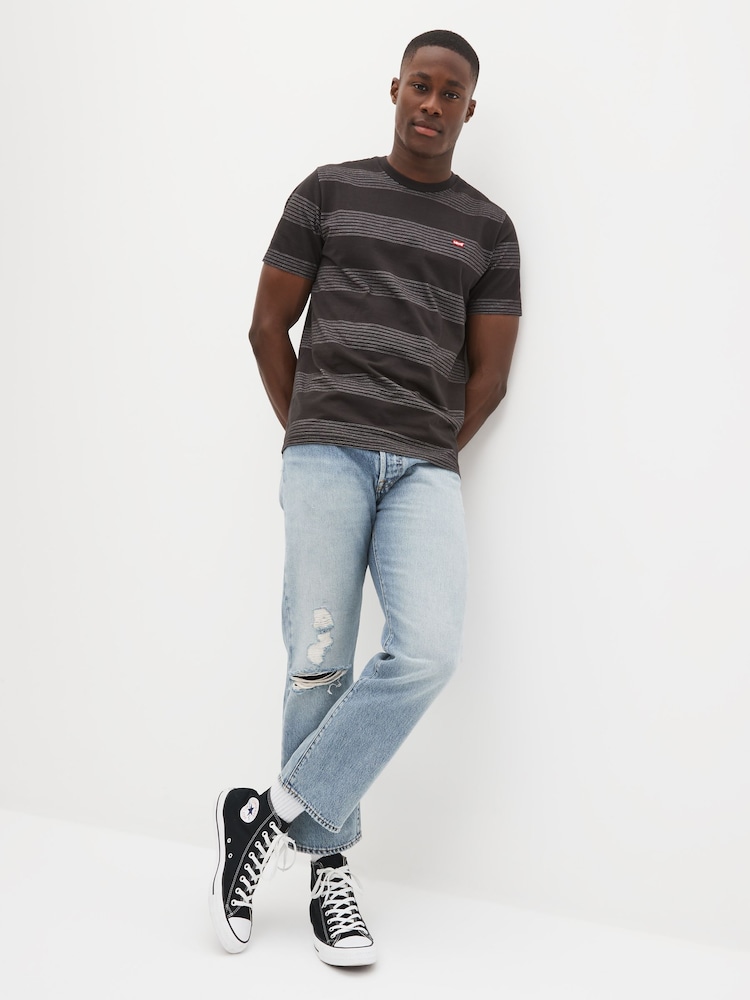 В черную полоску - Levi's Оригинальный знак дома 100% Хлопковая футболка - Image 2 of 7