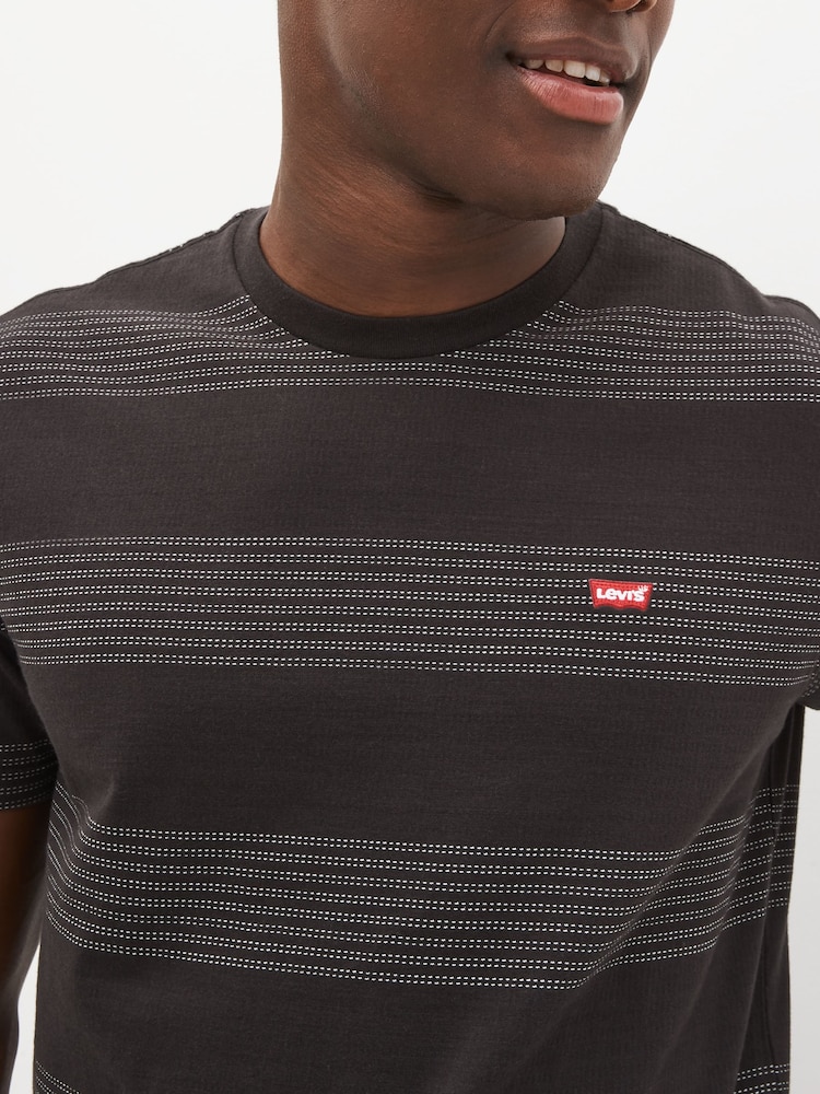 Levi's® Black Stripe Original Housemark T-Shirt - Image 4 of 7
