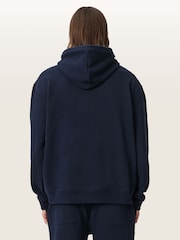 AllSaints Blue Asher Over The Head Hoodie - Image 5 of 7