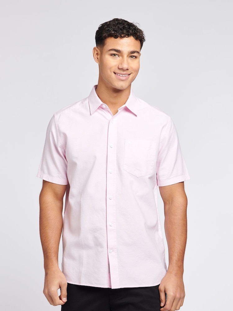 Jack Wills Pink 100% Cotton Stapleton Oxford Shirt - Image 1 of 6