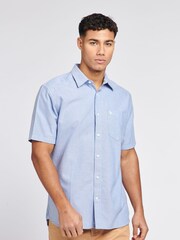Jack Wills Blue 100% Cotton Stapleton Oxford Shirt - Image 1 of 6