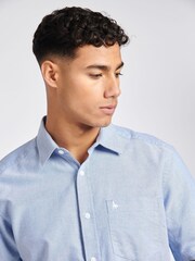 Jack Wills Blue 100% Cotton Stapleton Oxford Shirt - Image 4 of 6