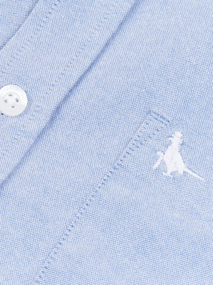 Jack Wills Blue 100% Cotton Stapleton Oxford Shirt - Image 6 of 6