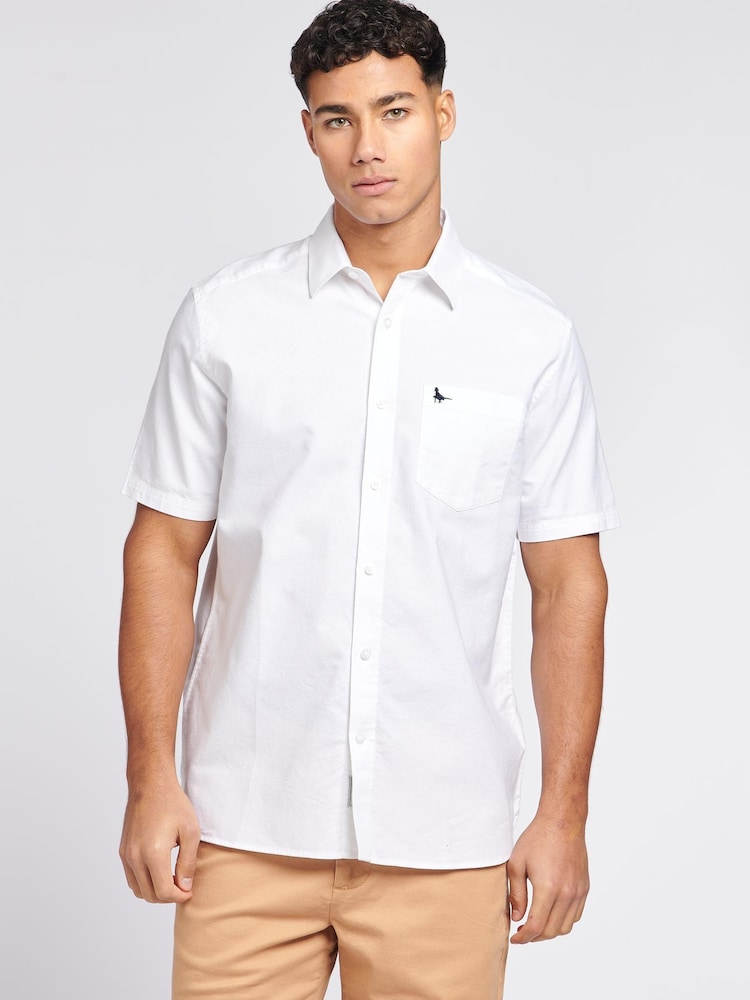 Jack Wills White 100% Cotton Stapleton Oxford Shirt - Image 1 of 6