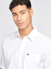 Jack Wills White 100% Cotton Stapleton Oxford Shirt - Image 4 of 6