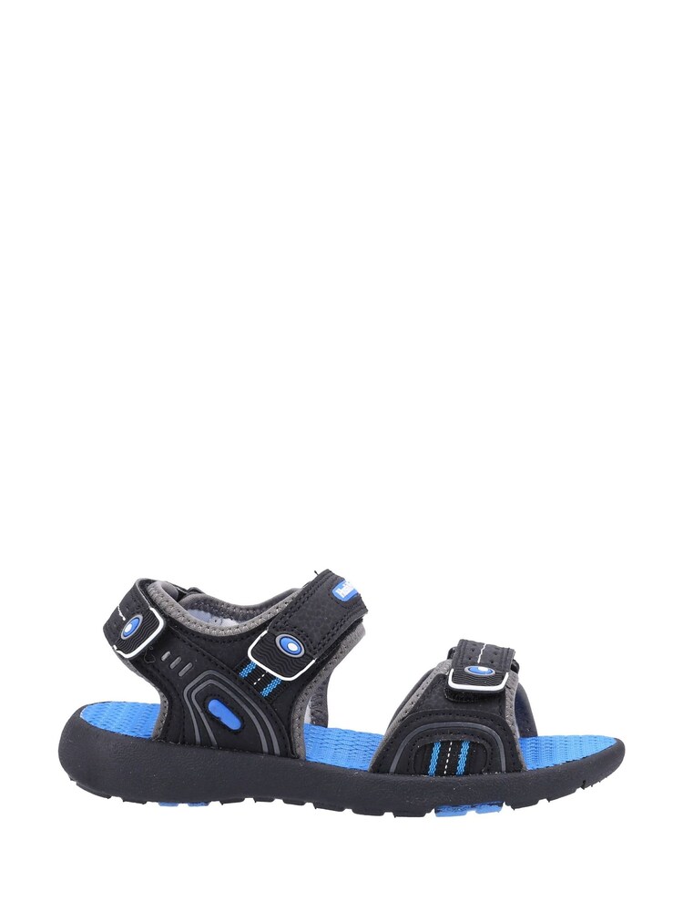 Hush Puppies Mario Black Quarter Strap Sandals - Image 1 of 4