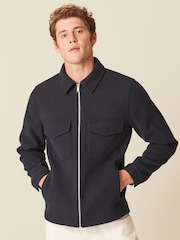 Navy Blue Trucker Jacket - Image 1 of 10