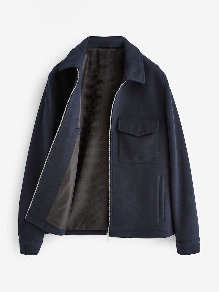 Navy Blue Trucker Jacket - Image 7 of 10