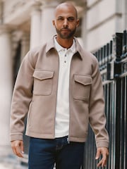 Neutral Trucker Jacket - Image 1 of 7
