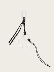 AllSaints Black Club Metal Keyring - Image 1 of 2