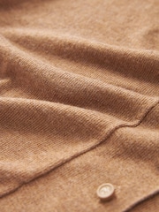 Camel Brown Button Up Cardigan - Image 6 of 6