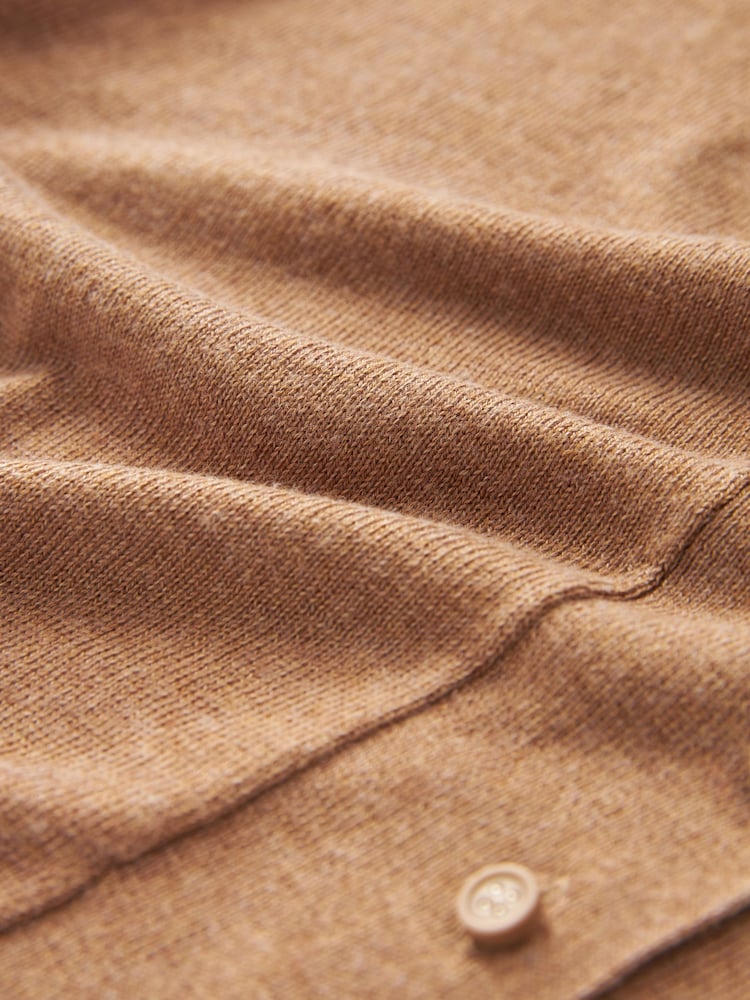 Camel Brown Button Up Cardigan - Image 6 of 6