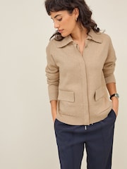Camel Button Up Cardigan - Image 1 of 6