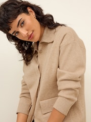 Camel Button Up Cardigan - Image 3 of 6