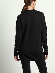 Black Cosy Pocket Detail Cardigan - Image 5 of 7