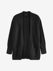 Black Cosy Pocket Detail Cardigan - Image 7 of 7