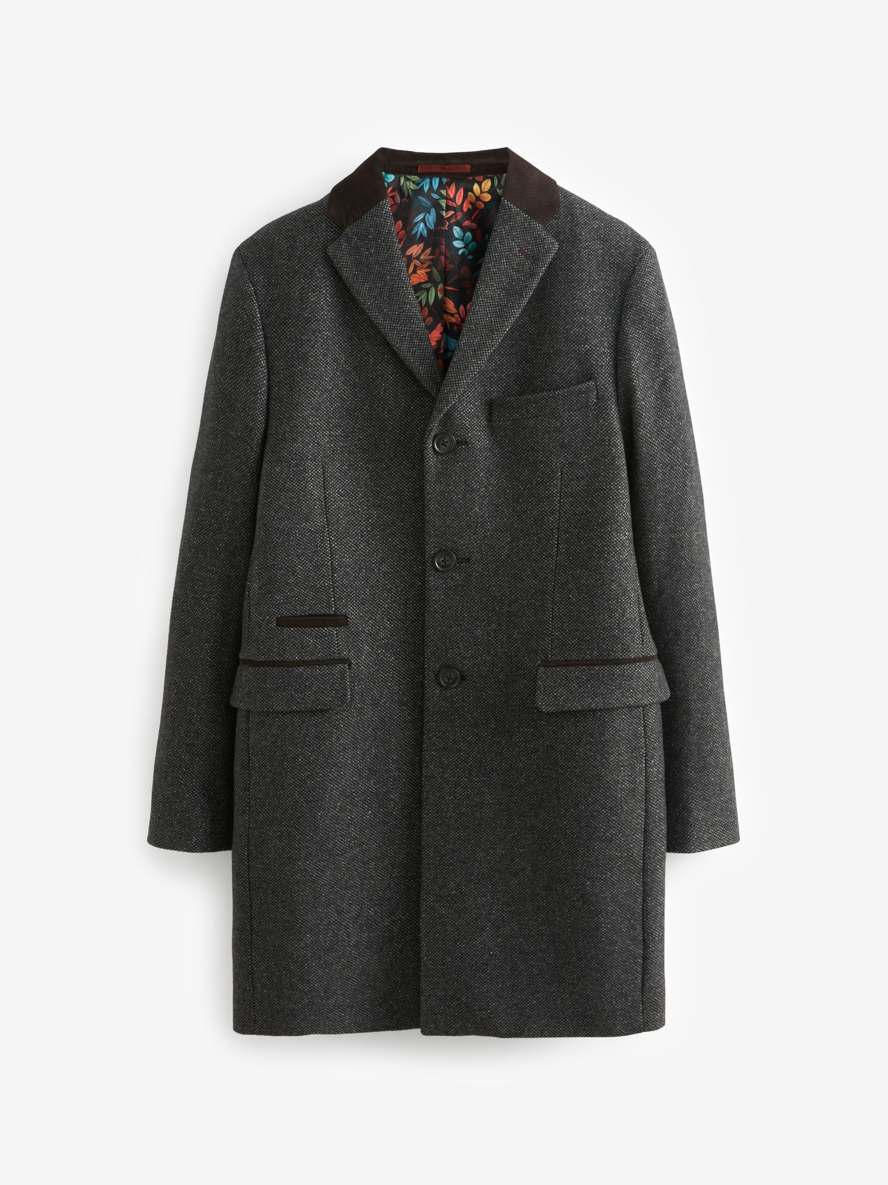 Next grey wool coat top