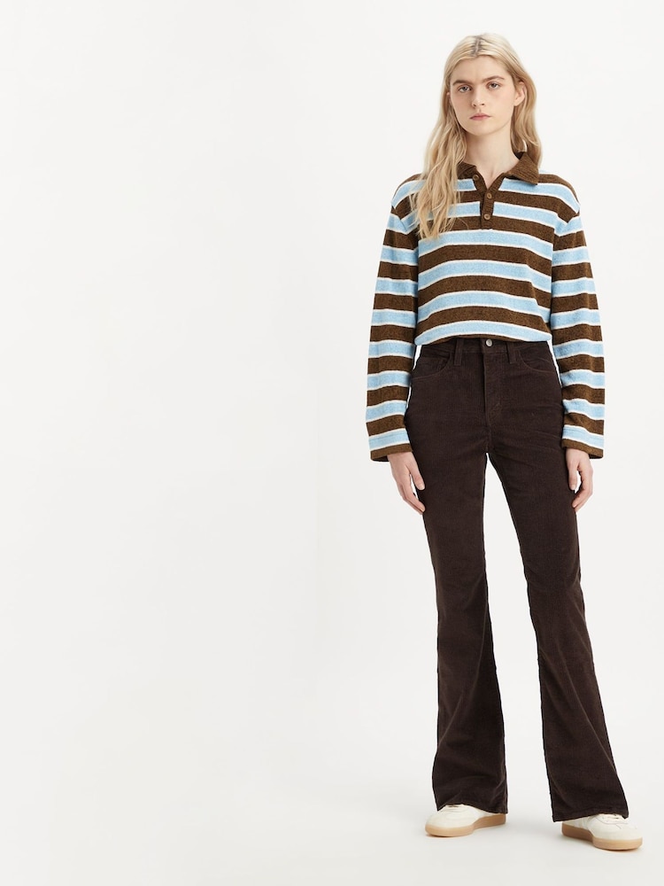 Levi's® Brown 726™ High Rise Yoked Flare Jeans - Image 3 of 8