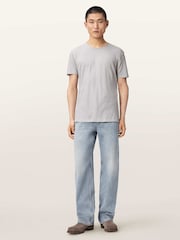 AllSaints Grey Figure Short Sleeve Crew Neck T-Shirt - Image 2 of 7