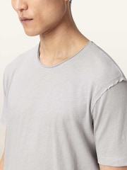 AllSaints Grey Figure Short Sleeve Crew Neck T-Shirt - Image 3 of 7