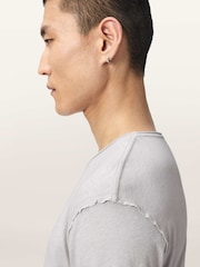AllSaints Grey Figure Short Sleeve Crew Neck T-Shirt - Image 4 of 7