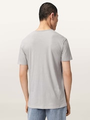 AllSaints Grey Figure Short Sleeve Crew Neck T-Shirt - Image 5 of 7