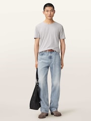 AllSaints Grey Figure Short Sleeve Crew Neck T-Shirt - Image 6 of 7