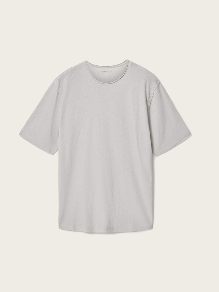 AllSaints Grey Figure Short Sleeve Crew Neck T-Shirt - Image 7 of 7