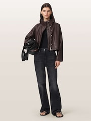AllSaints Brown Ryder Jacket - Image 6 of 7