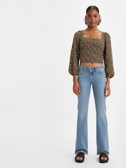 Levi's® Light Blue Denim Super Low Bootcut Jeans - Image 1 of 3