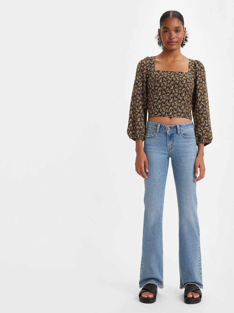 Levi's® Light Blue Denim Super Low Bootcut Jeans - Image 1 of 3