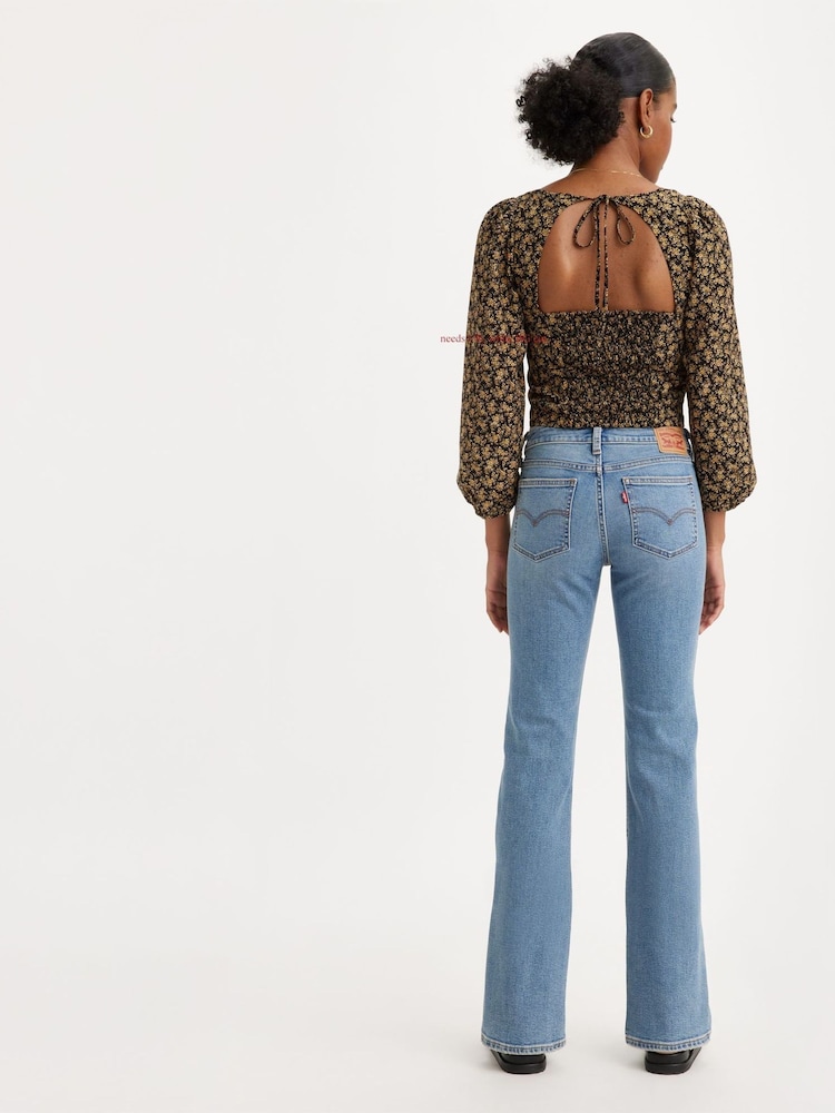 Levi's® Light Blue Denim Super Low Bootcut Jeans - Image 2 of 3