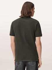 AllSaints Green Reform Short Sleeve Polo Shirt - Image 6 of 9