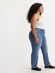 Levi's® Light Blue Denim Curve 501 81 Straight Fit 100% Cotton Jeans - Image 4 of 10