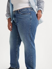 Levi's® Light Blue Denim Curve 501 81 Straight Fit 100% Cotton Jeans - Image 5 of 10