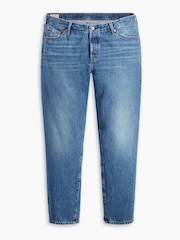 Levi's® Light Blue Denim Curve 501 81 Straight Fit 100% Cotton Jeans - Image 6 of 10