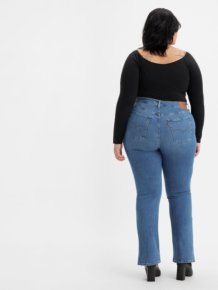 Levi's® Blue Denim 725 HR Bootcut Med Jeans - Image 2 of 9