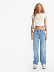 Levi's® Blue Low Pro Straight Fit Jeans - Image 1 of 4