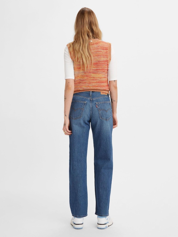 Levi's® Mid Blue 94 Baggy 100% Cotton Jeans - Image 2 of 4