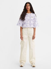 Bej - Levi's 94 Pantaloni largi Pantaloni tip cargo 100% Cotton Pantaloni - Imaginea 1 din 4