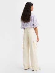 Bej - Levi's 94 Pantaloni largi Pantaloni tip cargo 100% Cotton Pantaloni - Imaginea 2 din 4