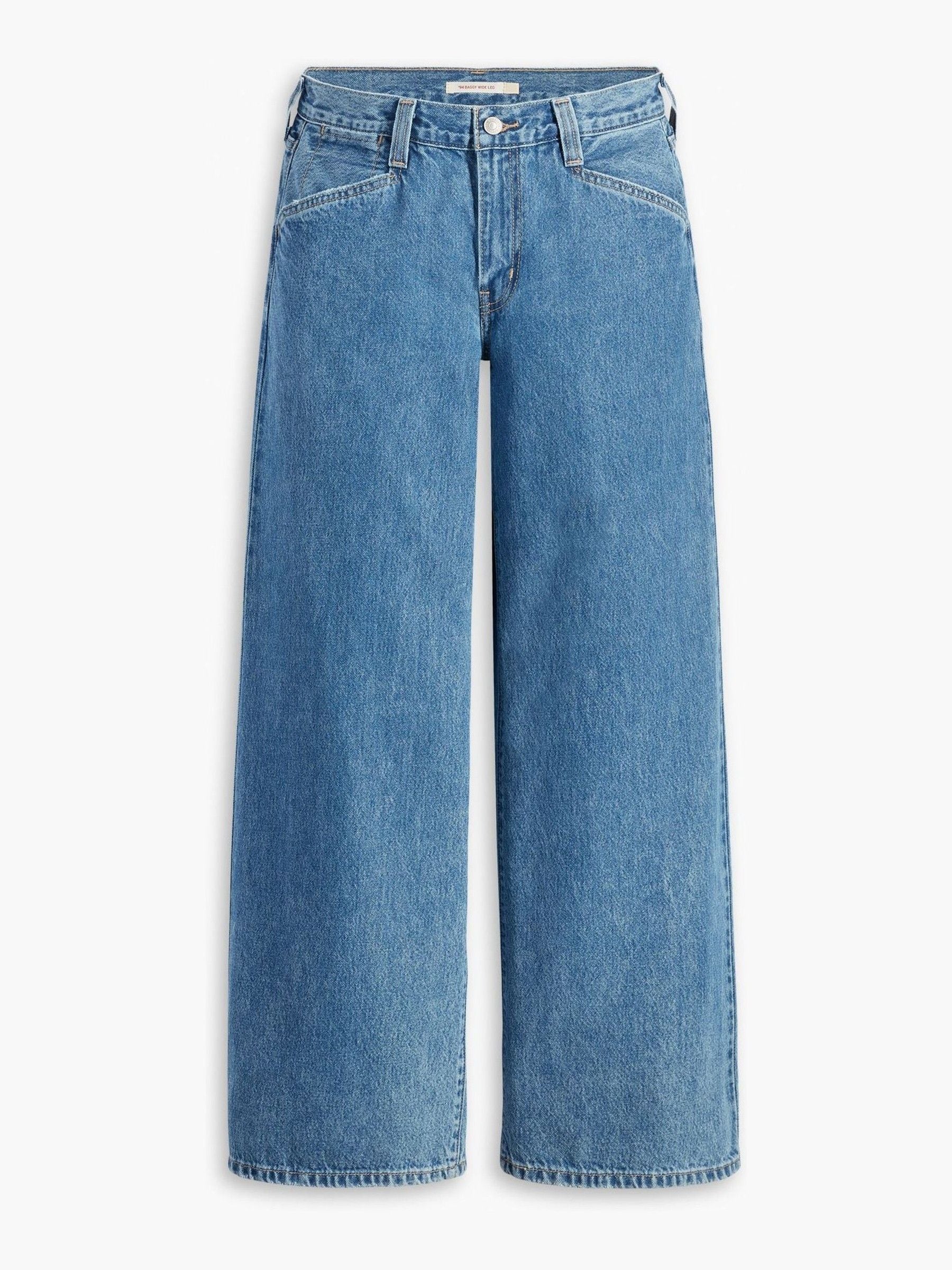 Levi's® Mid Blue 94 Baggy Wide Leg 100% Cotton Jeans | Laura Ashley